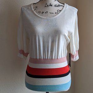 NWT Vince Camuto Lightweight Short Sleeve Sweater